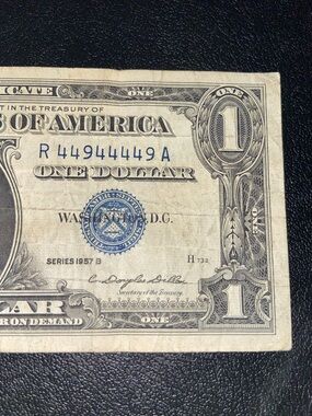 1957 B RARE $1Silver Certificate
